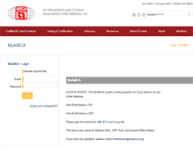 Tablet Screenshot of my.amca.org